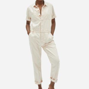 Everlane Supersoft Jean Coverall in Bone